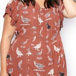 Melissa McCarthy Pin Tuck Bouse, 2X